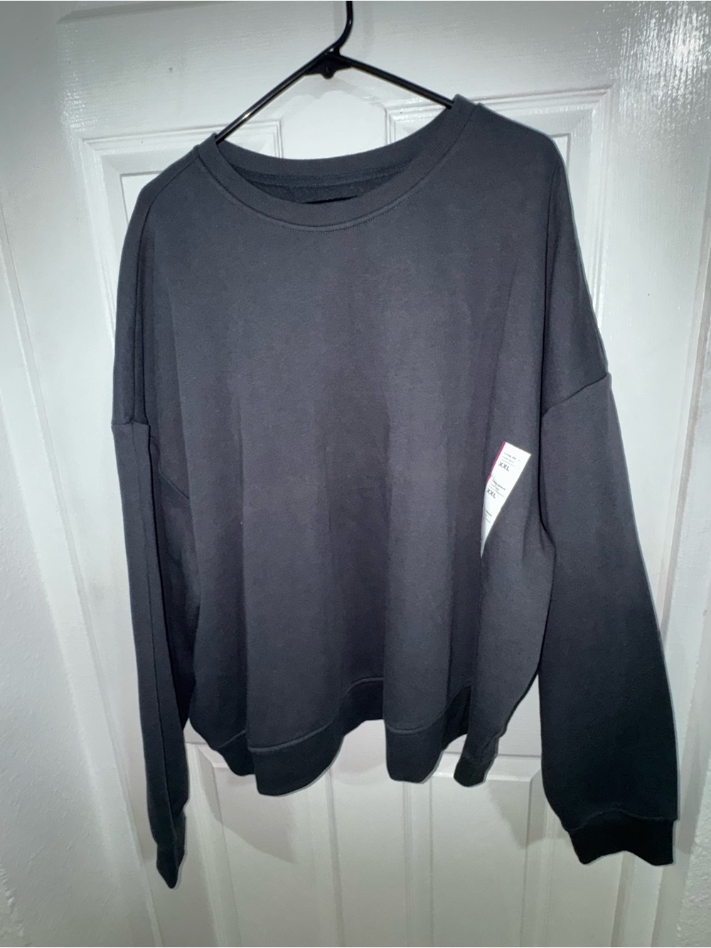 Men's Black Crewneck Sweatshirt - Original Use 24”L × 32”W.